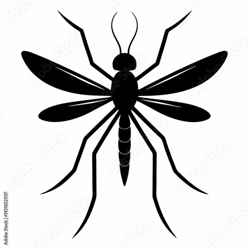 Timeless Mosquito Silhouette Art