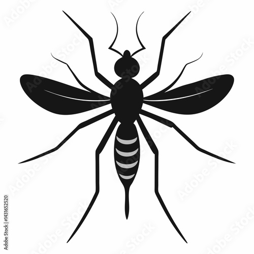 Timeless Mosquito Silhouette Art