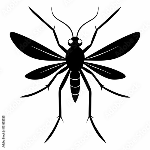 Timeless Mosquito Silhouette Art