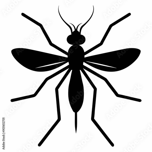 Timeless Mosquito Silhouette Art