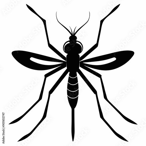 Timeless Mosquito Silhouette Art