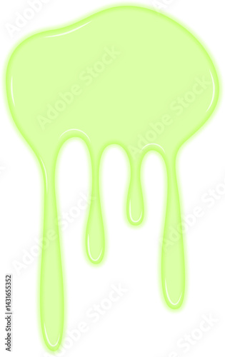Green greasy radioactive liquid splashing chaotically, resembling a hazardous toxic spill.