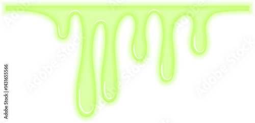 Industrial radioactive substance spilling in a bright and uneven flow.