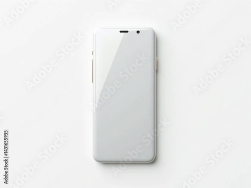 Smartphone on the table. Mockup.
