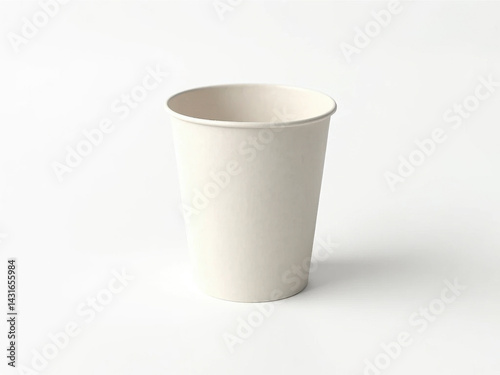 Mockup. Paper cup on the table.