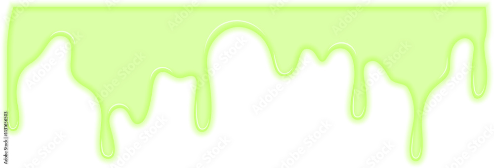 Continuous stream of toxic green liquid dripping downward. Continuous stream of toxic green liquid dripping downward.
