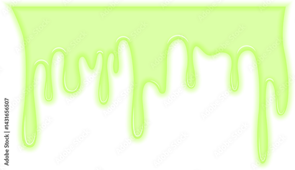 Thick mass of toxic liquid forming a rounded glob shape.