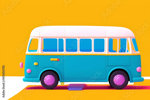 vector illustration of school bus