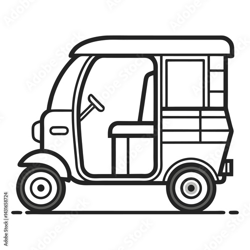 vector illustration of a auto