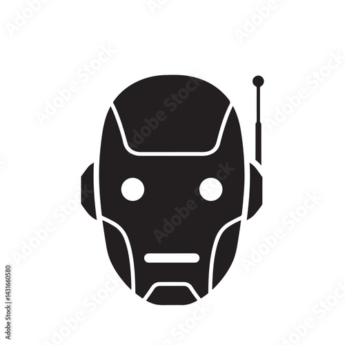 robot head vector illustration png