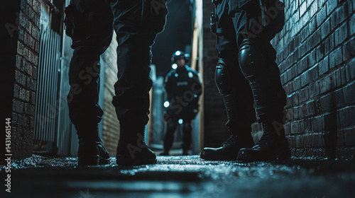 Close-Up of Tactical Police Officer – Special Operations Ready for Action