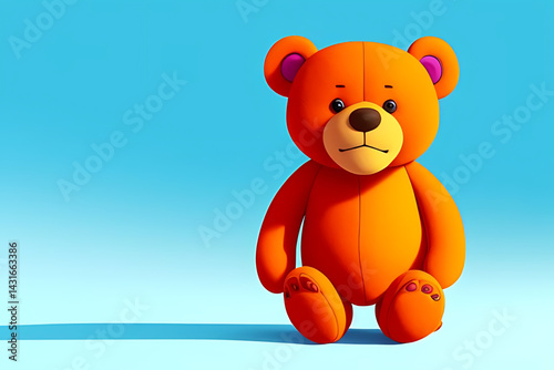 teddy bear with blue eyes