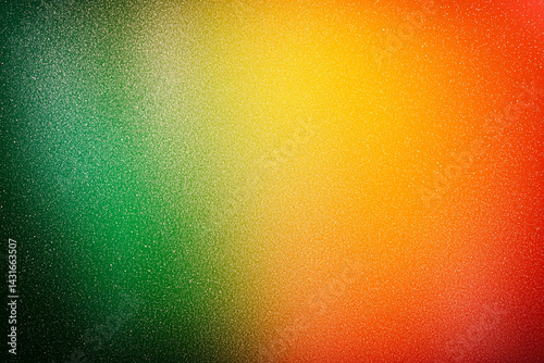 vibrant gradient background featuring green, yellow, and orange hues with grainy texture, creating lively and energetic atmosphere. Perfect for various design projects