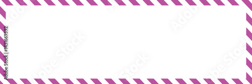 Candy cane frames on white background. Christmas and New Year candy frame. Holiday  border. flat style. Vector Illustration .EPS 10 . 