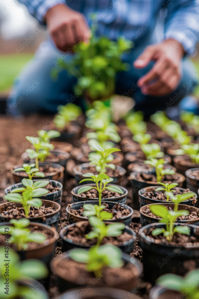 Small Plants in Pots - Gardening in the Spring