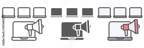 Virals Icons Set – Vector Illustrations in Multiple Styles