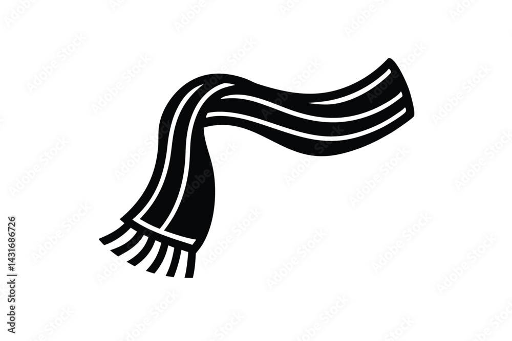 Fototapeta premium summer scarf vector icon