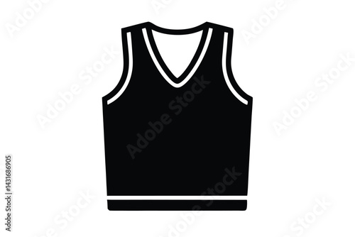 sleeveless shirt vector icon