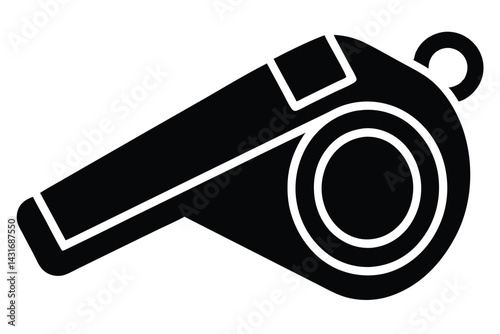 vector illustration of whistle