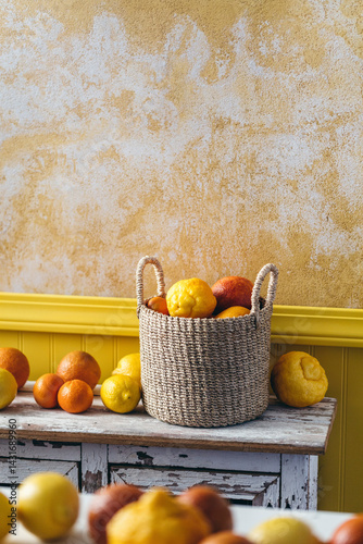 Citrus Fruit in a basket