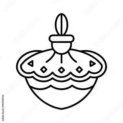 Sampler line art illustration