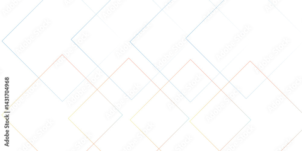 Abstract colorful technology background with lines. Geometric squares in bright light White color technology concept geometric line vector background. Template for branding business ,wallpaper , bann Abstract colorful technology background with lines. Geometric squares in bright light White color technology concept geometric line vector background. Template for branding business ,wallpaper , bann