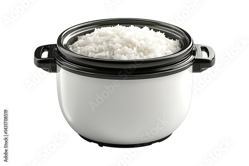 Rice cooker isolated on transparent background
