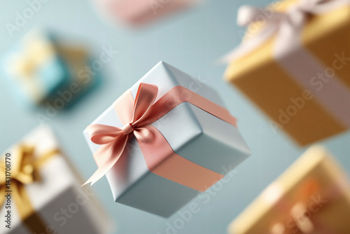 Colorful Floating Gifts