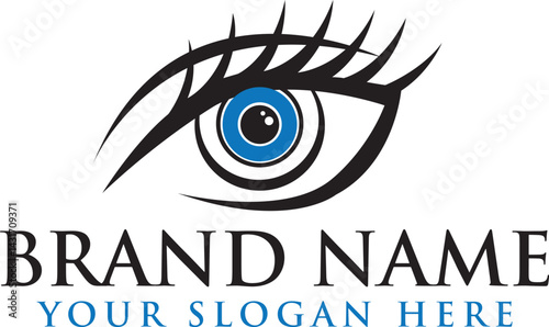 Eye Care Logo Design Template. Eye Care Clinic Logo Inspiration. Vision Care Logo Vector. Eye Icon.