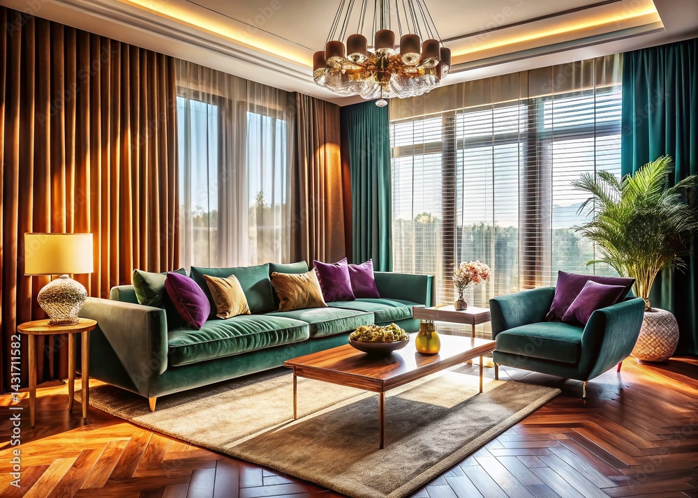 Luxurious Window Treatments: Elegant Curtains & Blinds in Modern Interior