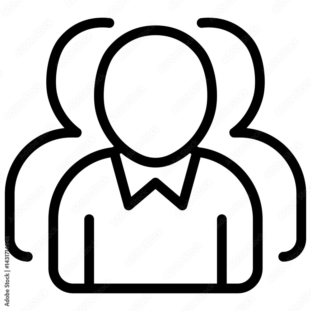 Team, group of people line icon Team, group of people line icon