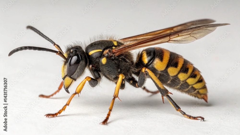 Beewolf wasp on studio background
Beewolf wasp on studio background