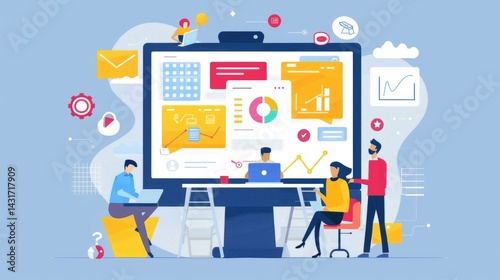 The painting picture of the people is working on the planning the plan for objective, planning is the process of thinking about and organizing the activities required to achieve a desired goal. AIG51.