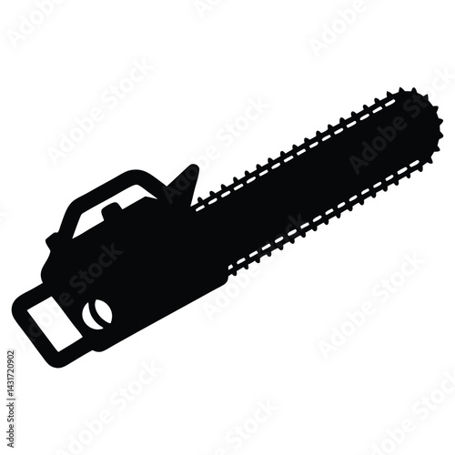 chainsaw isolated on white background