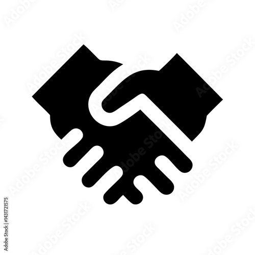 handshake icon vector illustration