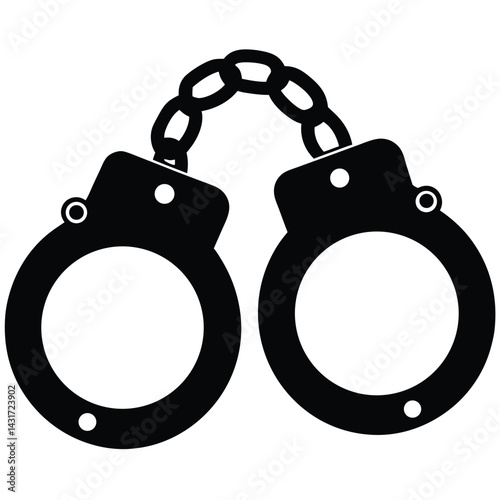 handcuffs vector illustration