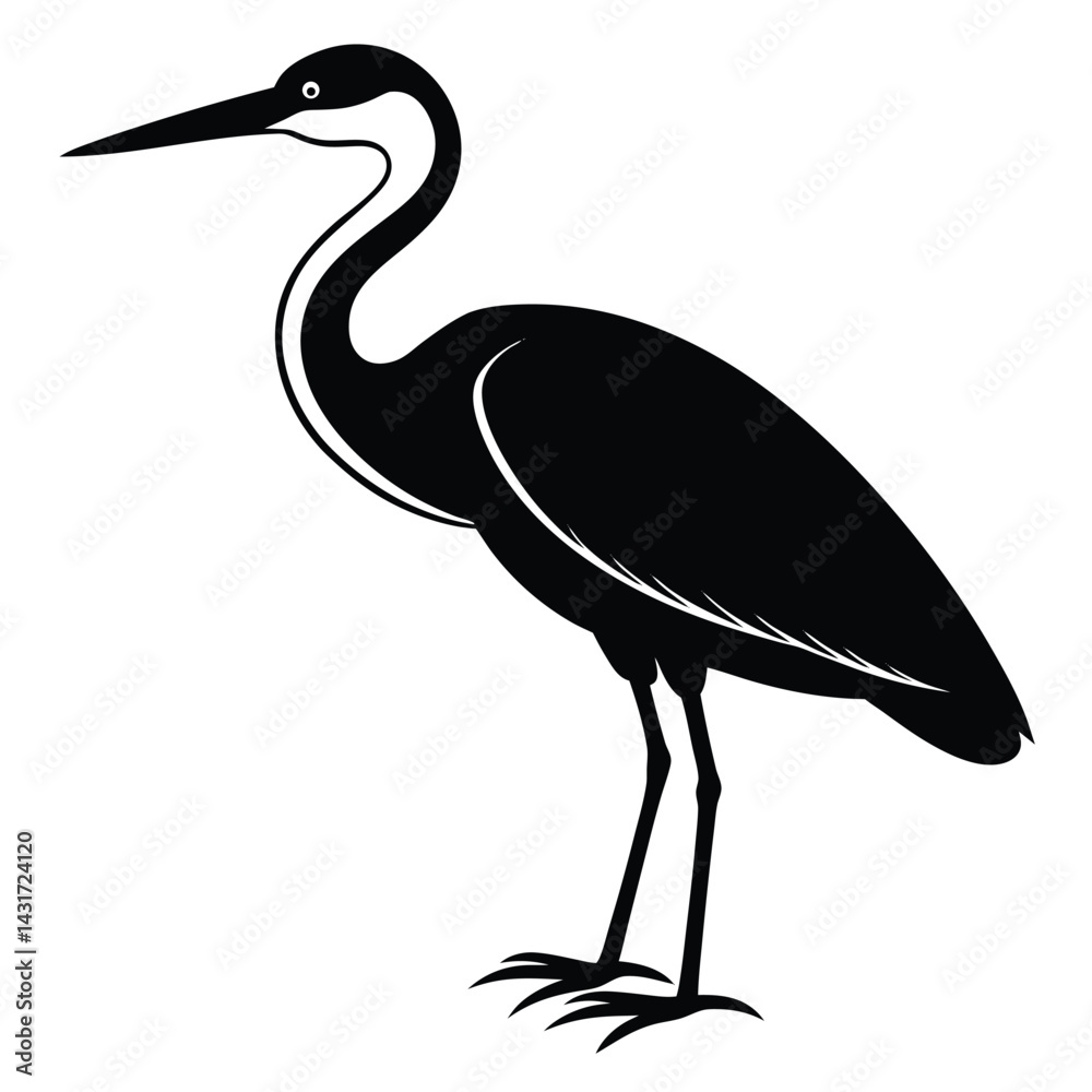 Fototapeta premium heron on the beach