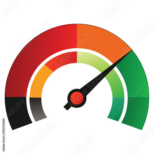Obraz na płótnie speedometer vector illustration w salonie