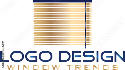 windows covering logo illustration vector icon design template