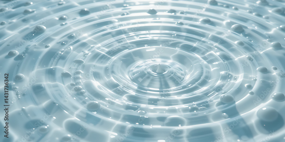 Fototapeta premium abstract blue background with ripples