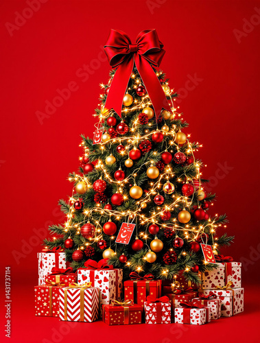 Christmas tree with decoration