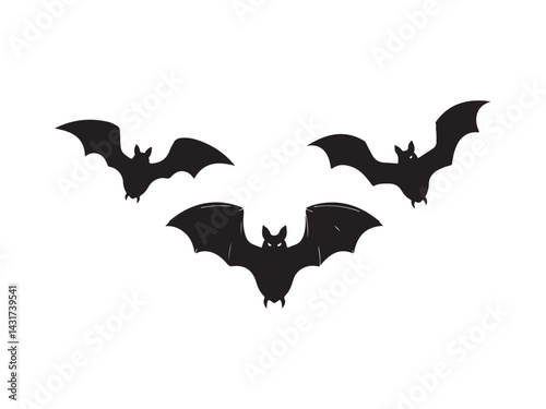 Bats icons set