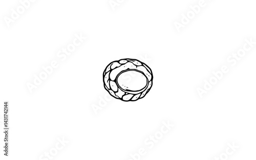 Bacuri – AI-Rendered Botanical Cut Showing Creamy Pulp Inside Thick Rind Fruit
