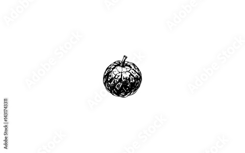 Bael – AI-Stylized Cracked Woody Fruit with Fibrous Inner Pulp