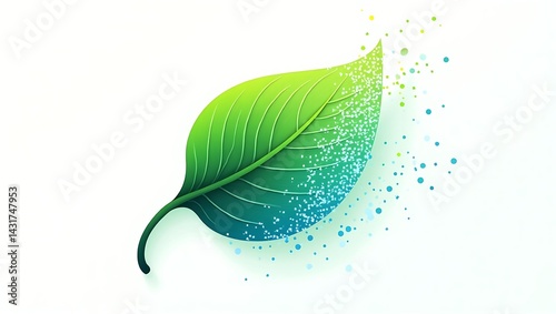 Vibrant Digital Leaf