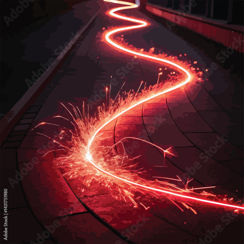 Neon light sparkle light