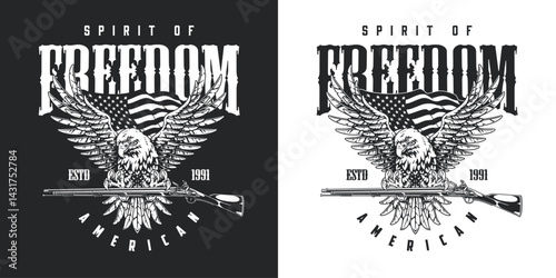 Eagle design symbolizing freedom