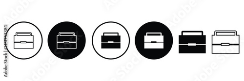 briefcase icon. Suitcase symbol, Luggage Vector. 