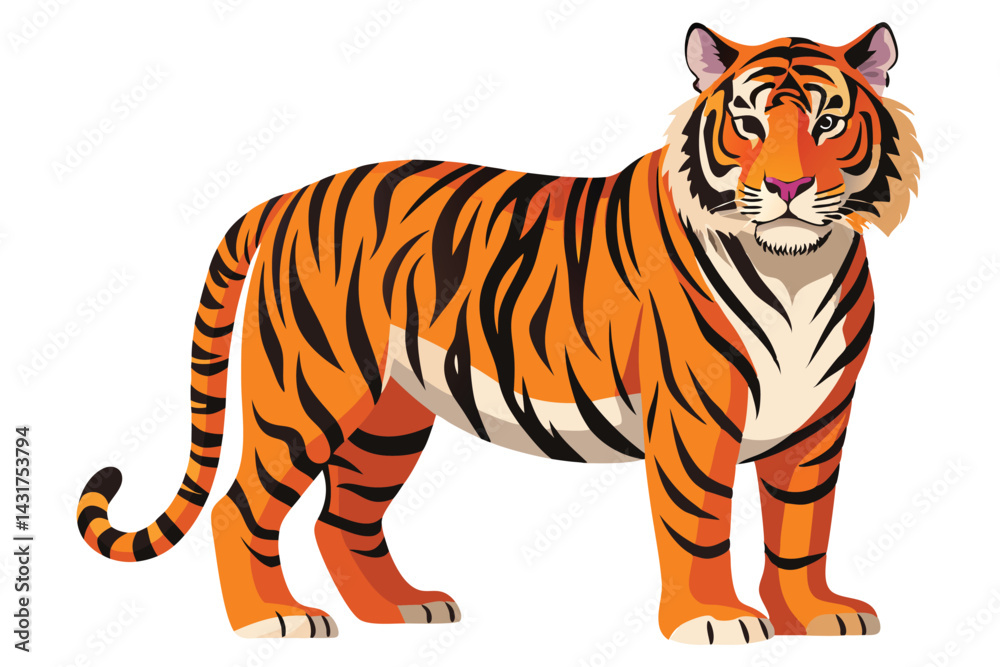 Obraz premium Majestic Tiger Full Body Standing Portrait