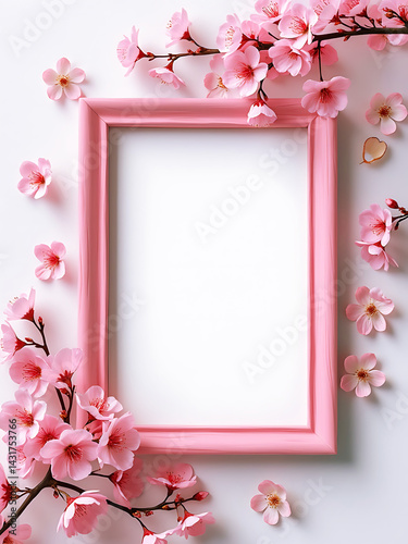 Flower blossoms Blank Photo Frame